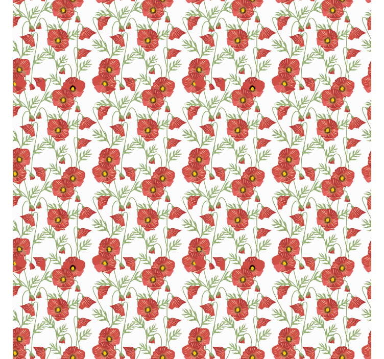 Pipacs mintás párna tapéta - TenStickers