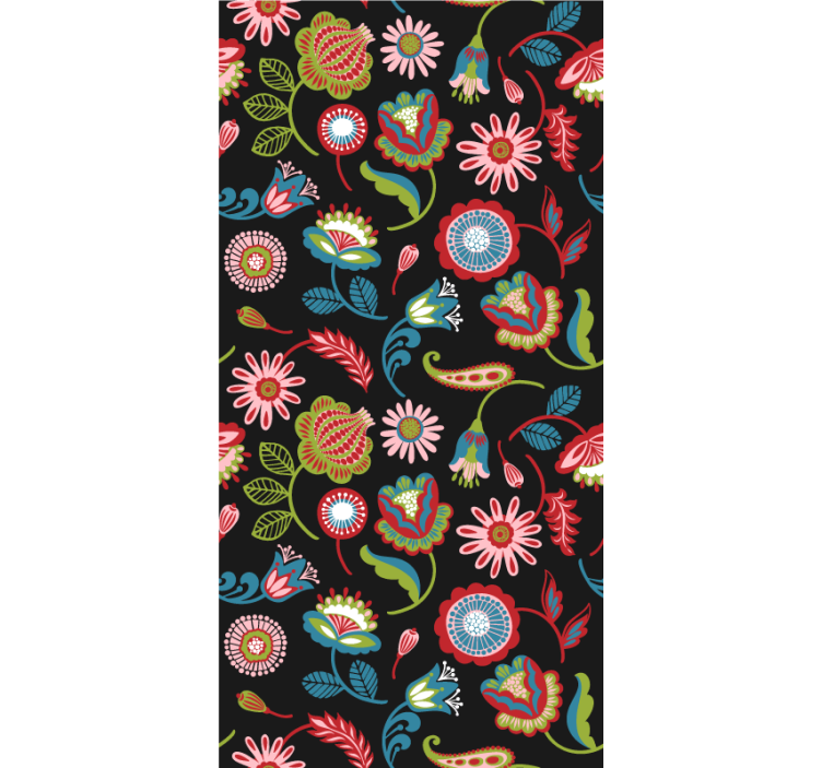 Elegáns növényi motívumok párna tapéta - TenStickers