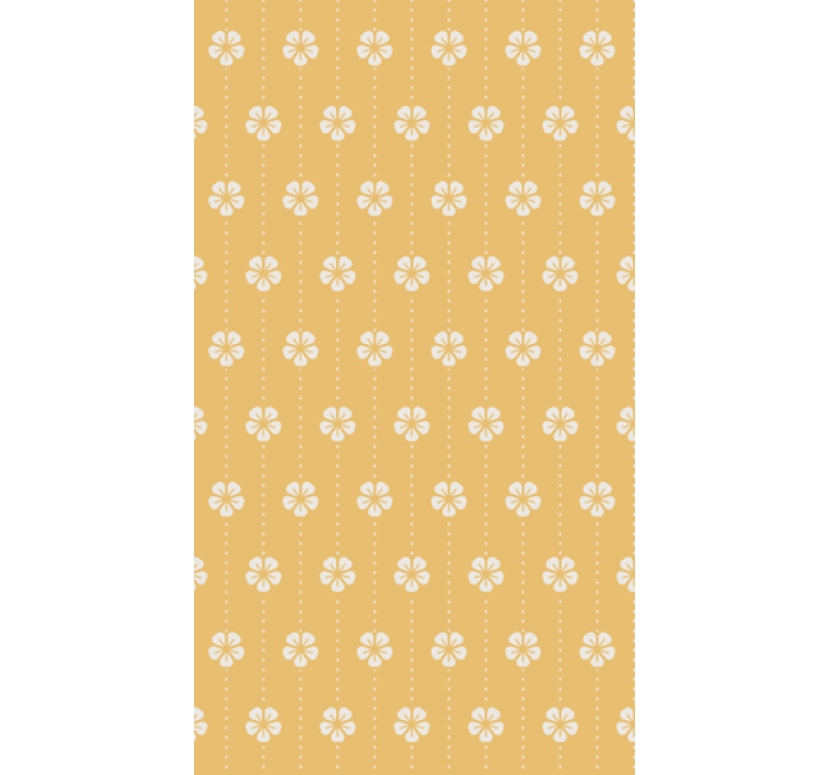Elegáns virágmintás nappali tapéta - TenStickers