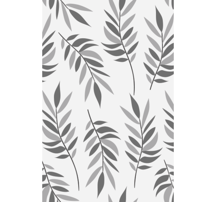 Elegáns levélminta nappali tapéta - TenStickers