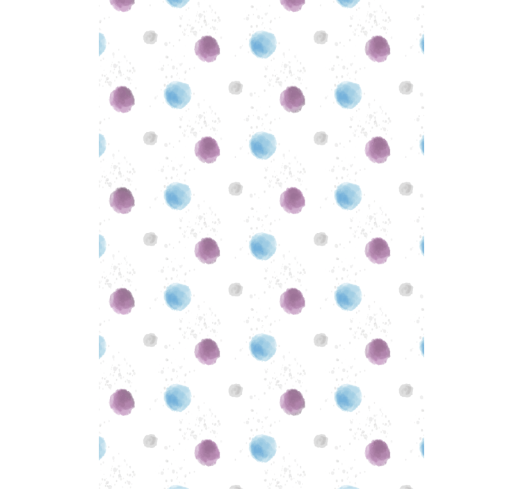Vibráló pöttyös körök nappali tapéta - TenStickers