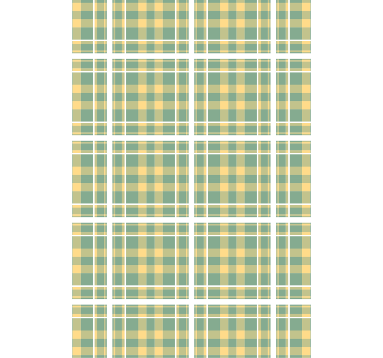 Kockás mintás textil nappali tapéta - TenStickers