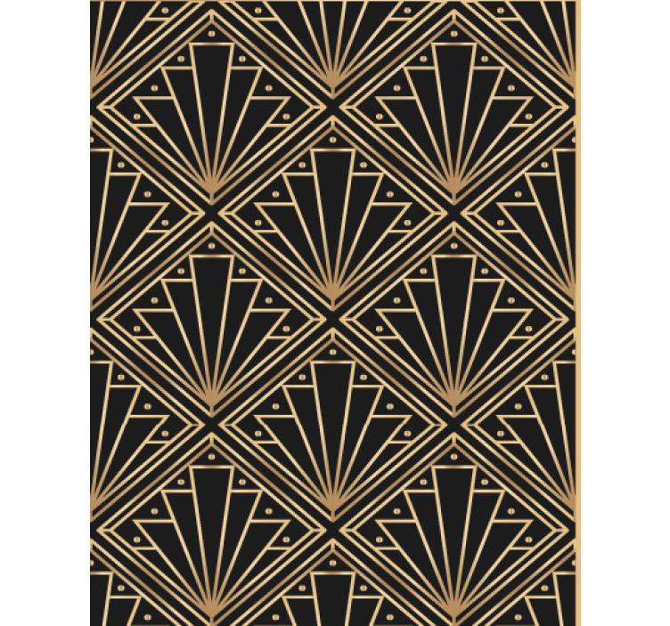 Art deco mintás nappali tapéta - TenStickers