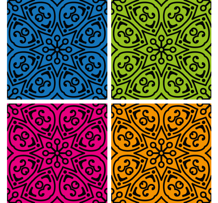 Mandala mintás tapéta csempék - TenStickers