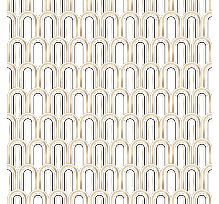 Art deco geometriai formák tapéta geometriával - TenStickers