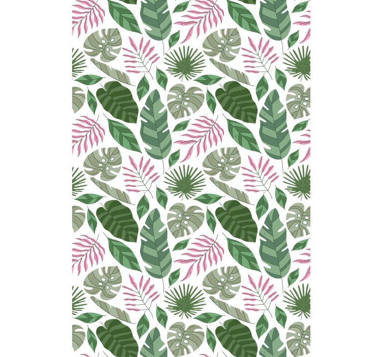 Tropical zöld növényzet nappali tapéta - TenStickers