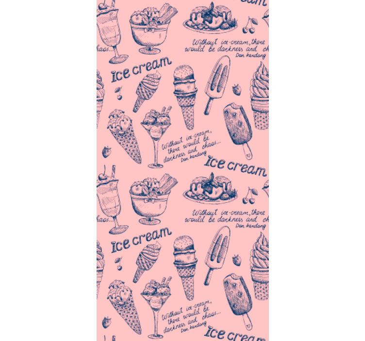Fagylalt élmények konyhai tapéta - TenStickers