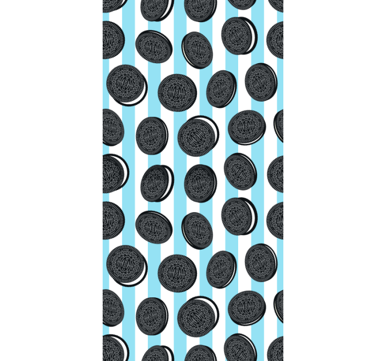 Oreo csíkos mintás konyhai tapéta - TenStickers