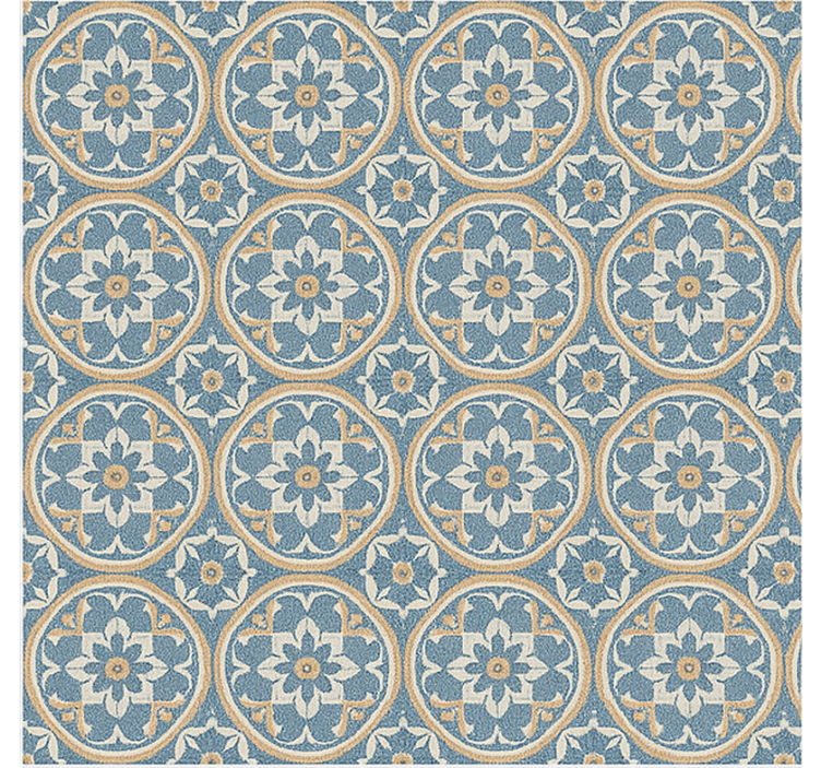 Nappali tapéta - azulejo stílusú szőnyeg - TenStickers