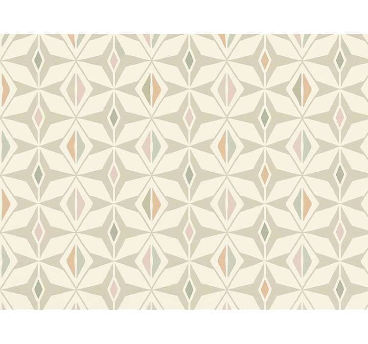 Színes geometrikus nappali tapéta - TenStickers