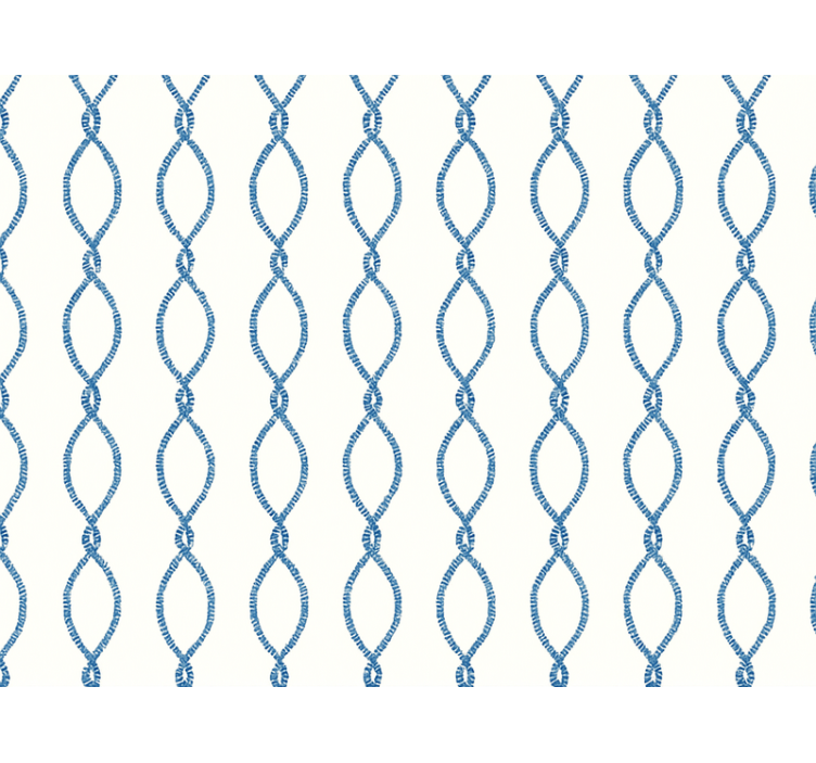 Elegáns kék mintás nappali tapéta - TenStickers