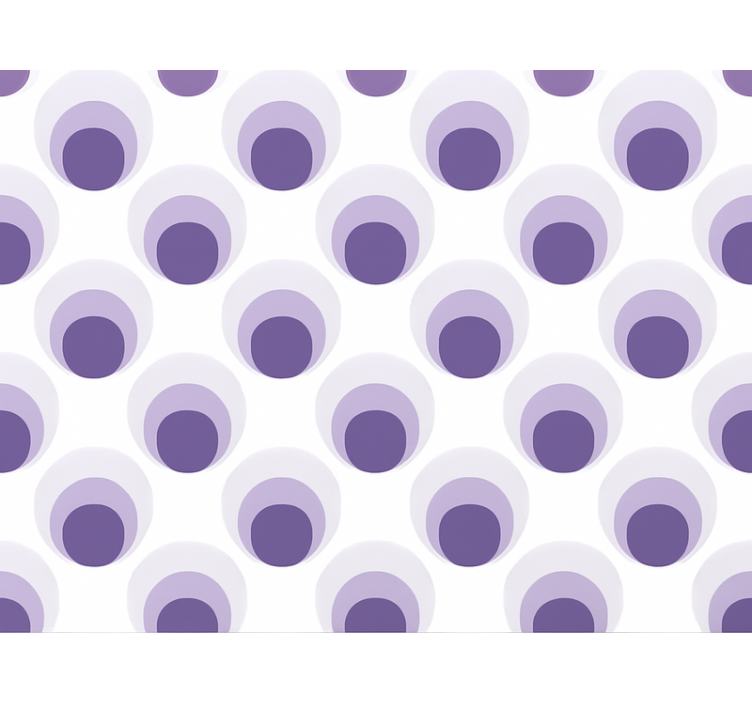 Lila körök réteges mintázat nappali tapéta - TenStickers