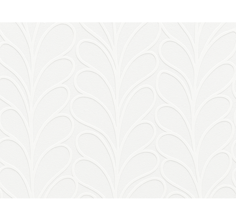 3d fehér levél textúra nappali tapéta - TenStickers