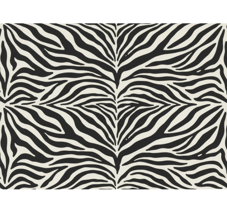 Zebra tapéta - valódi zebra mintázat - TenStickers