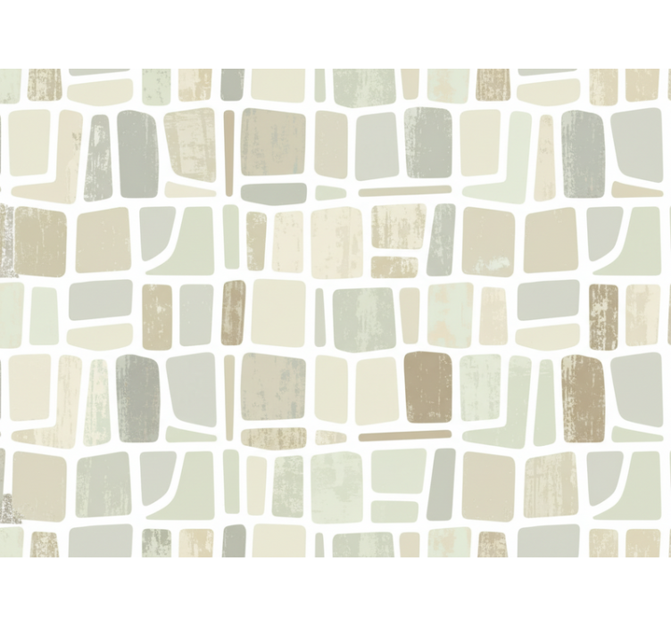 Falusi tapéta - világos színű geometrikus formák - TenStickers