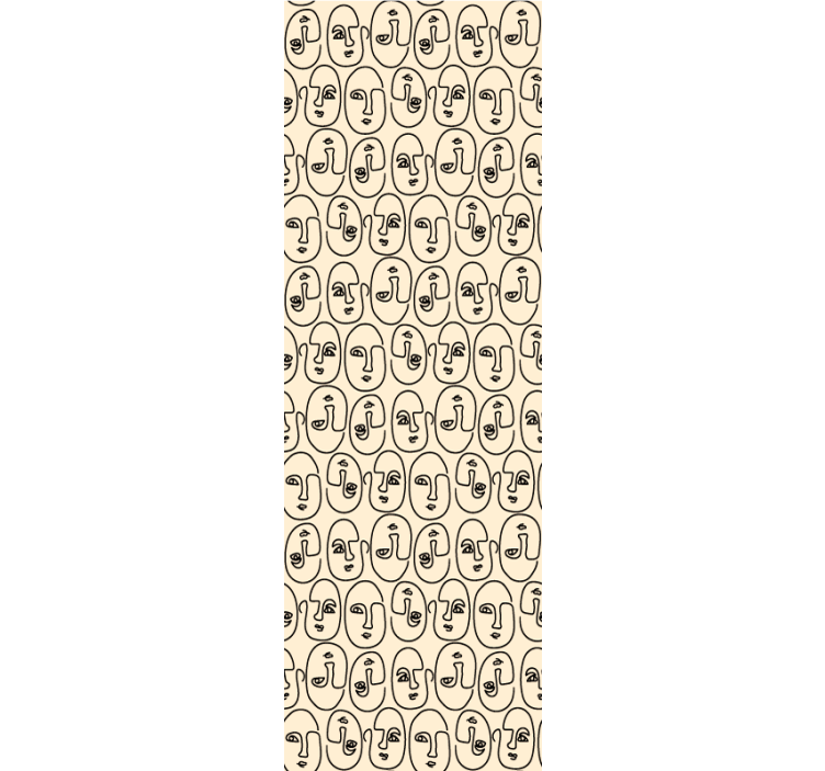 Picasso absztrakt arcok absztrakt tapéta - TenStickers