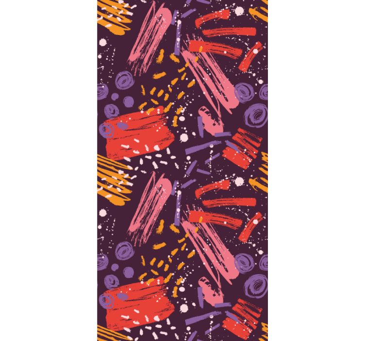 Kifejező ecsetvonások Tapéta absztrakt - TenStickers