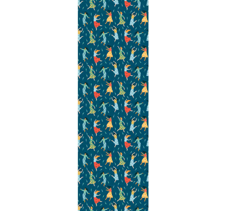 Táncoló nők minta Egyedi tapéta - TenStickers