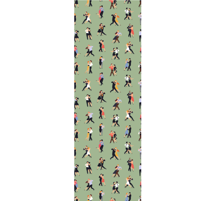 Emberek mintás tapéta tánc - TenStickers