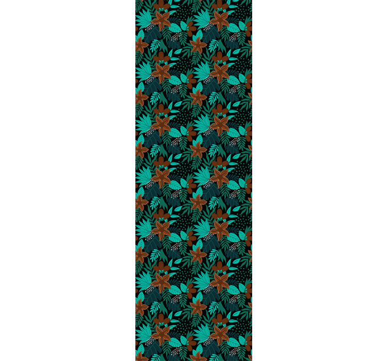 Trópusi levél motívum Tapéta Természet - TenStickers