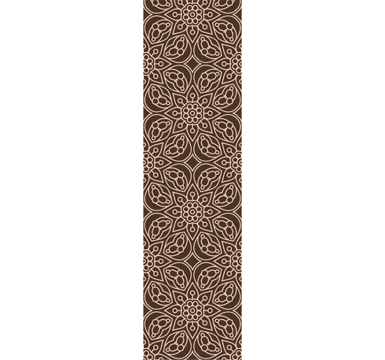 Virágos szimmetria minta Tapéta Virágdíszes - TenStickers