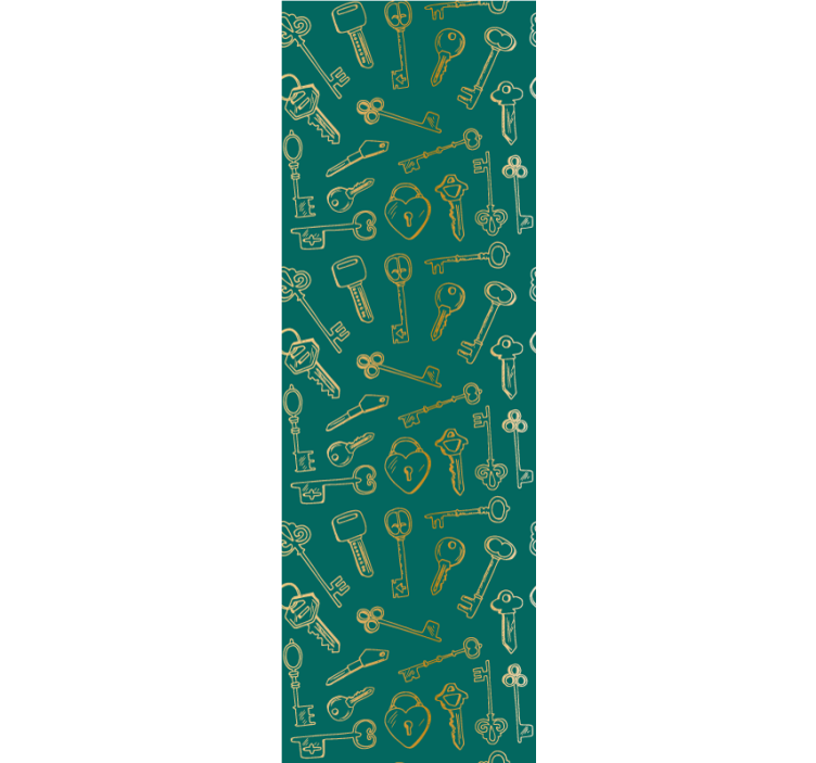 Vintage kulcs minták Tapéta Díszítő - TenStickers