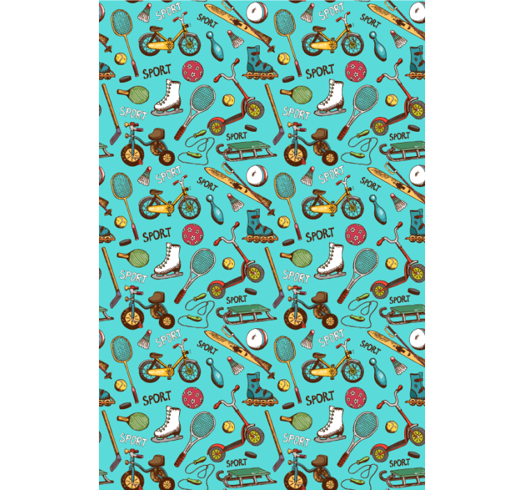 Sport ikonok tini hálószoba tapéta - TenStickers