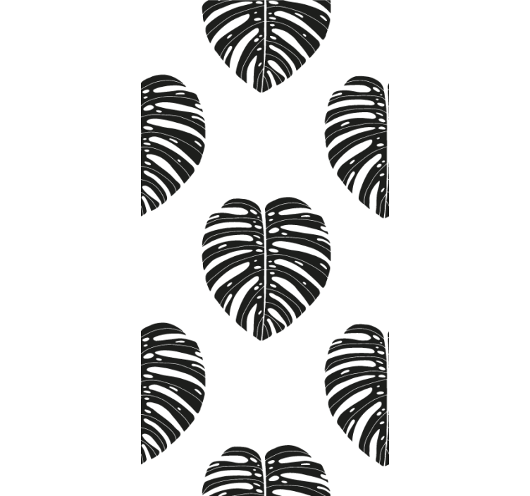Monstera levél minta Tapéta levelek - TenStickers