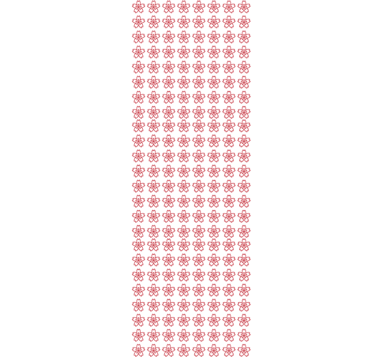 Virágos szimmetria Tapéta Virágdíszes - TenStickers