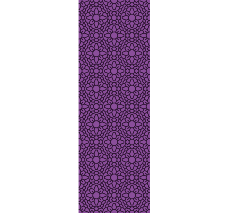 Lila kör virágok foltos tapéta - TenStickers