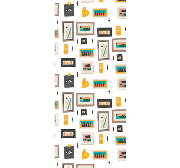 Retro irodai motívumok Ipari tapéta - TenStickers