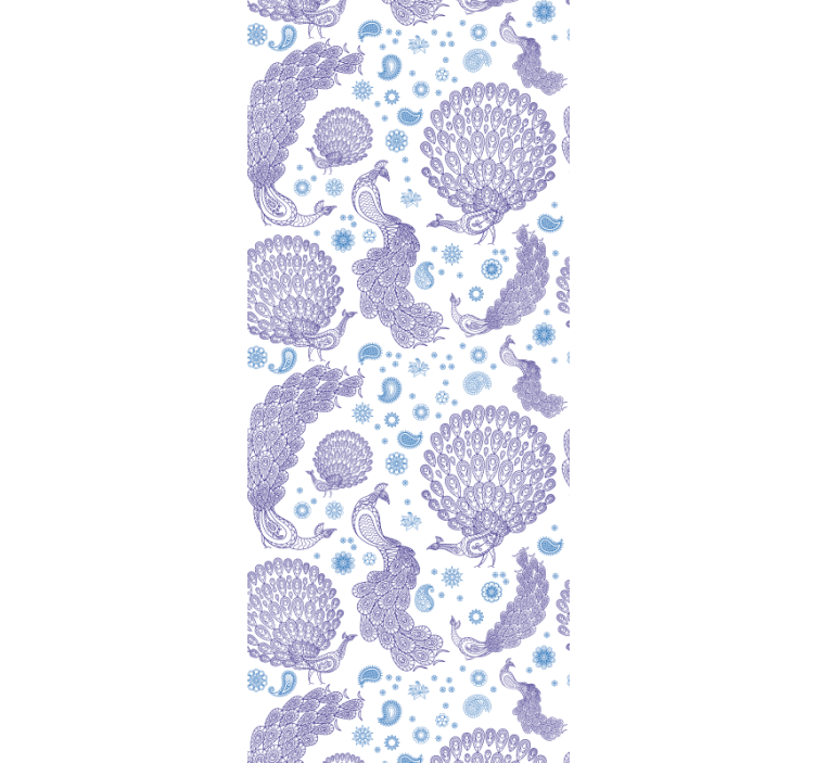 Pávatoll motívum Tapéta Művészet - TenStickers