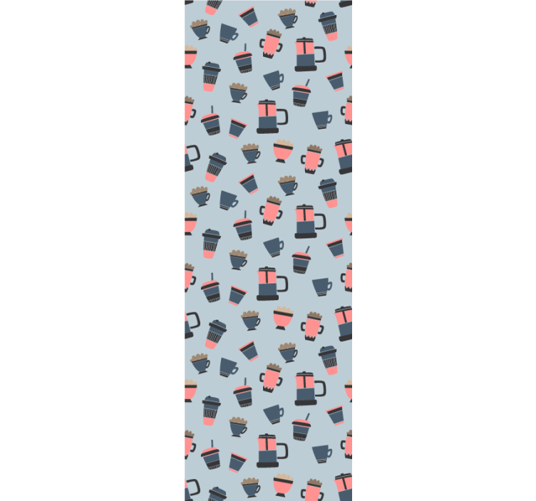Kávésbögre motívumok Konyhai tapéta - TenStickers