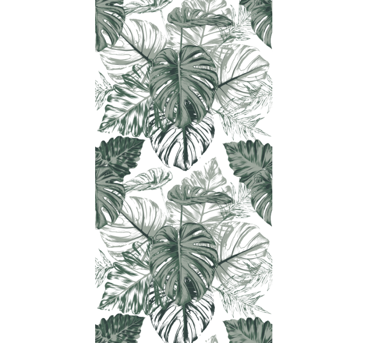 Monstera lombozat Tapéta levelek - TenStickers