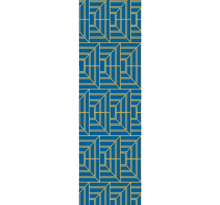 Szögletes labirintus Tapéta Geometriai - TenStickers