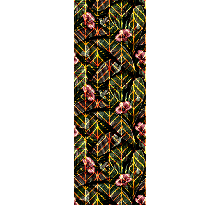 Modern geometrikus minta madarak tapéta - TenStickers