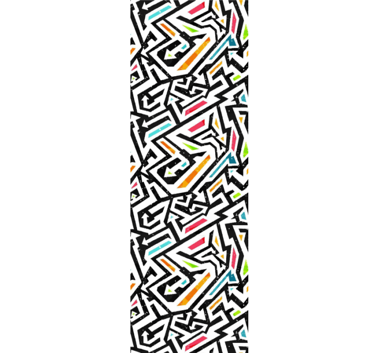 Geometriai káosz Tapéta absztrakt - TenStickers