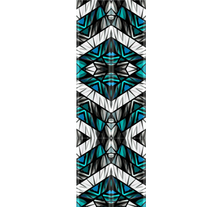 Kaleidoszkópos szimmetria Tapéta Geometriai - TenStickers