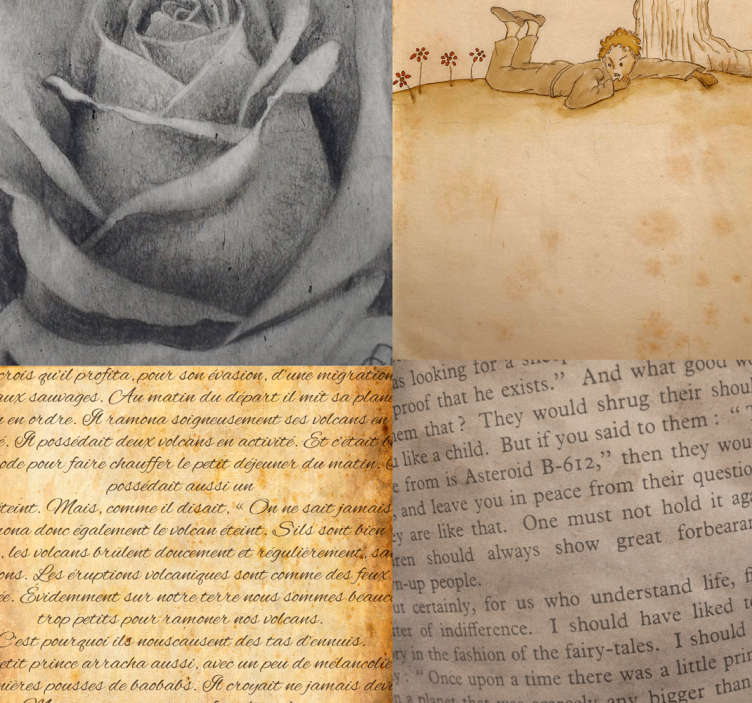 A kis herceg - a szeretet üzenete tapéta - TenStickers