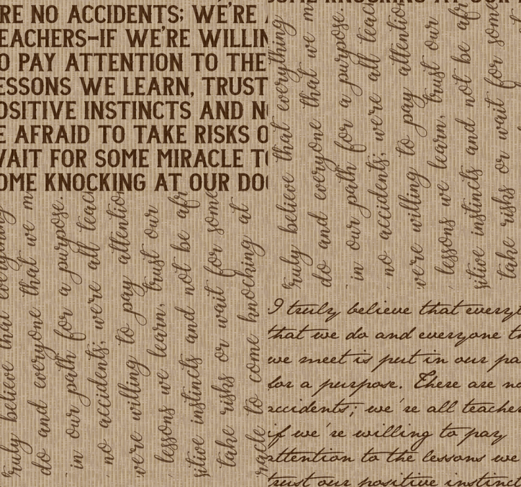 Amit hiszünk levél tapéta - TenStickers