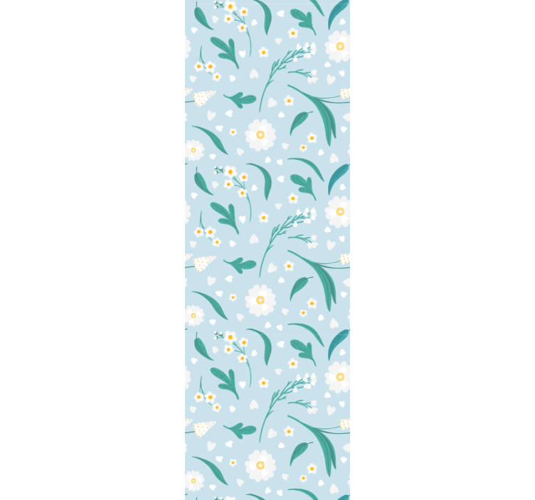 Virágos kerti bemutató Tapéta Virágdíszes - TenStickers