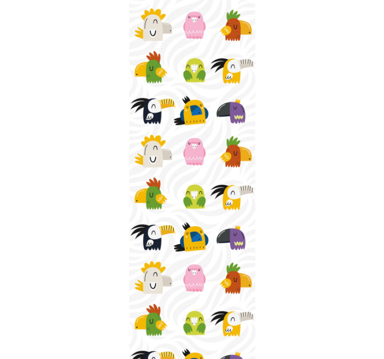 Vidám szörny falfestmény Gyerekszoba tapéta - TenStickers