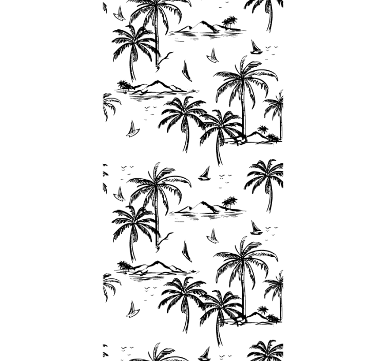 Tropical island scenery esőerdő háttérképek - TenStickers