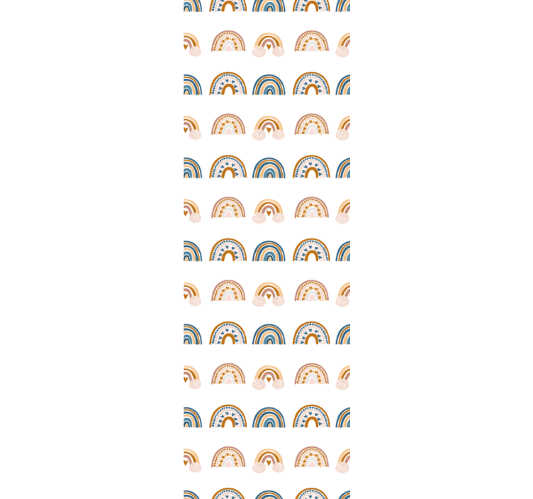 Szivárvány ívek minta Babaszoba tapéta - TenStickers