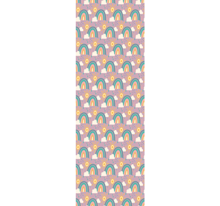 Aranyos minta nap és szivárvány gyerek tapéta - TenStickers