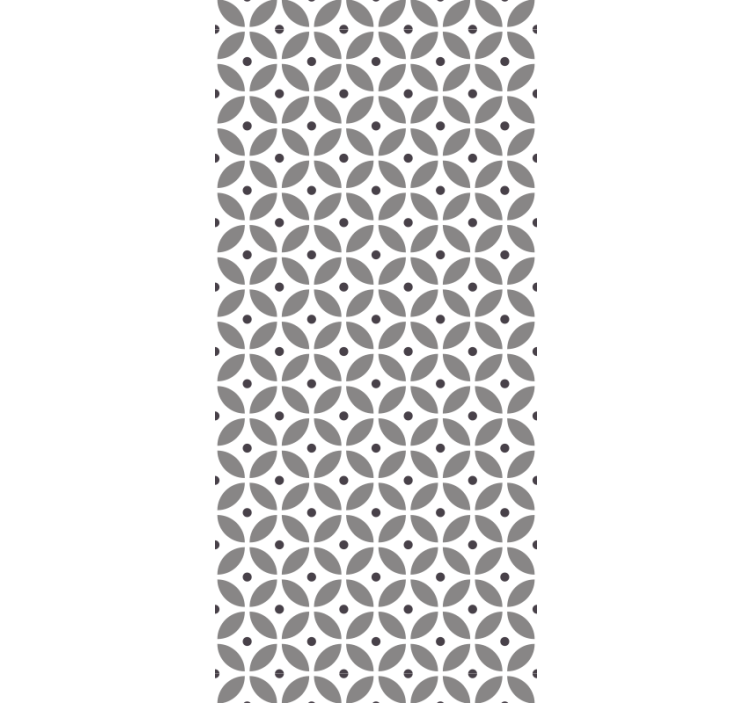 Nordic stílusú körök absztrakt tapéta - TenStickers