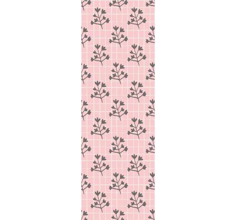 Botanikai rács minta Tapéta levelek - TenStickers