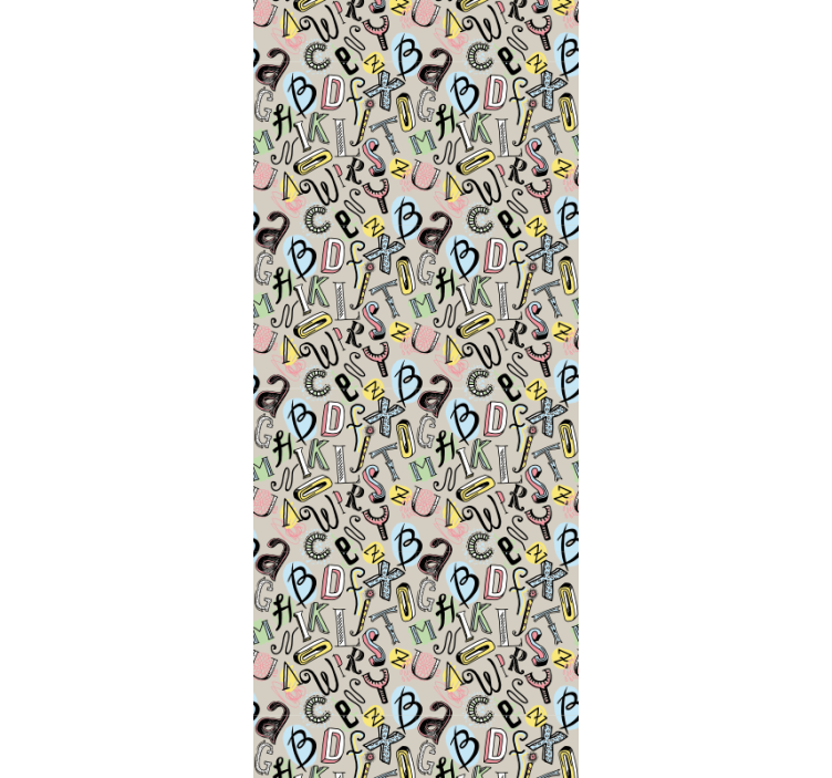 Alfabetikus mulatság Tapéta felirat - TenStickers