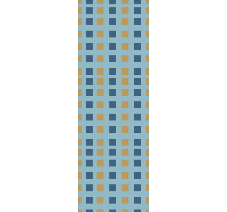 Geometriai négyzetrács Tapéta Négyzet alakú tapéta - TenStickers