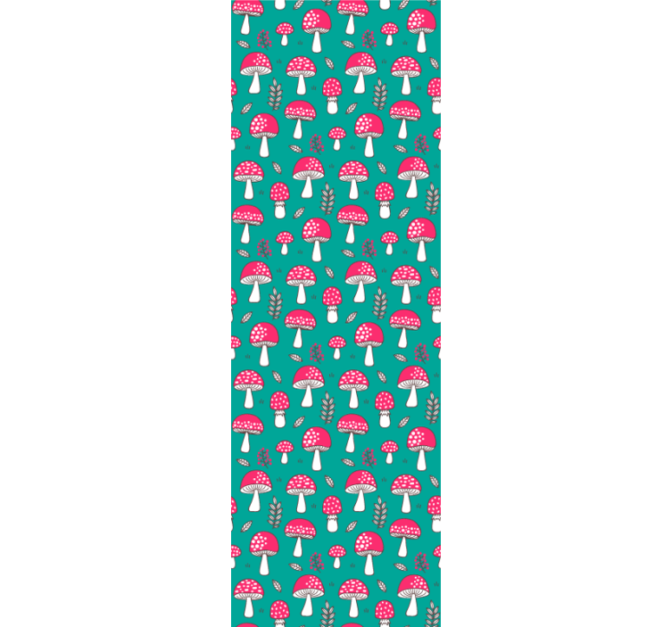 Erdei gombák minta Tapéta Természet - TenStickers